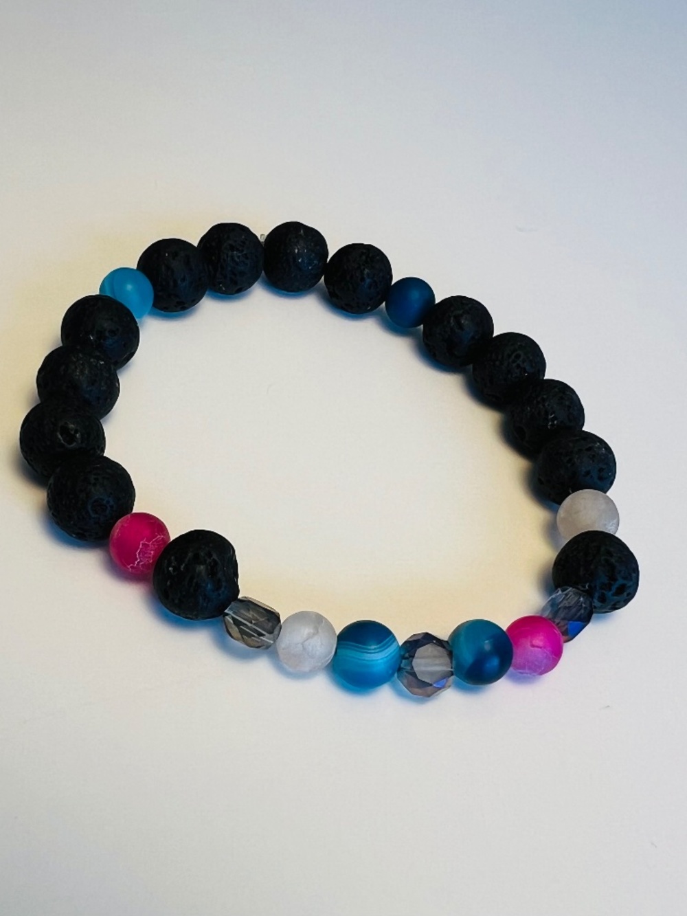 Lava Rock Bisexual Pride Bracelet 🦄🌈